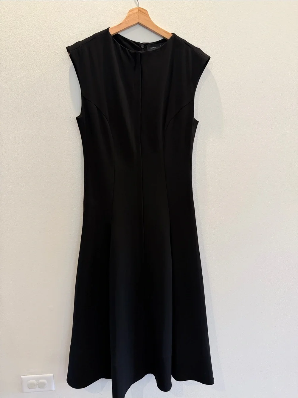 Proenza Schouler Women's Georgia Dress Black Sleeveless A-Line Dress - Picture 2 of 15